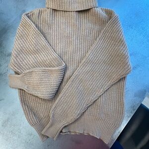 Wilfred Classic Beige Turtleneck Sweater